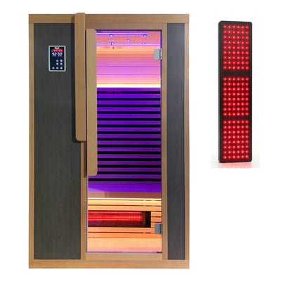 Blisspod Bergen Series – Full Spectrum Infrared Sauna with Red Light Therapy, 2-Person