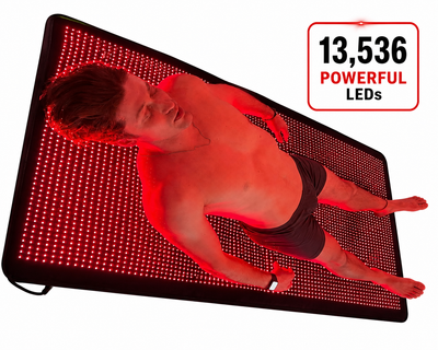 Full Body Red Light Therapy Blanket – 71" x 27.5", 13,536 LEDs, 660nm + 850nm Dual Wavelength