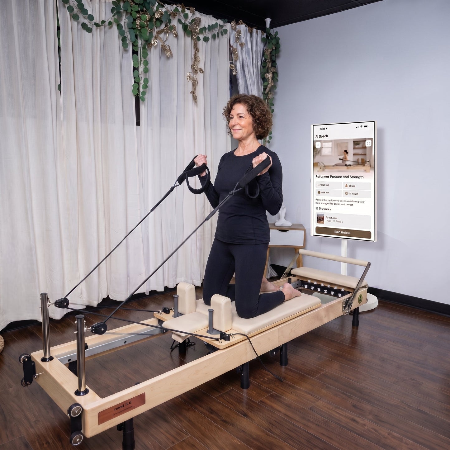 Janet Elite 2.0 – Foldable Pilates Reformer with Large Smart Screen (RE015)