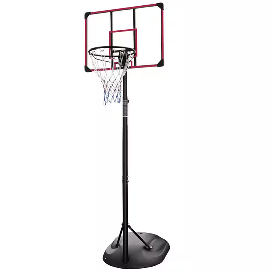 7.5 Ft. to 9.2 Ft. H Youth System Hoop Adjustment Portable Basketball Hoop Basketball System with Wheels