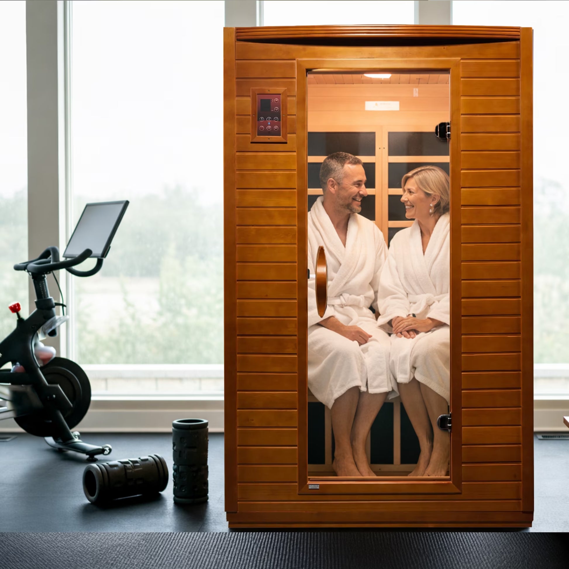 Andora 2-Person Low EMF FAR Infrared Sauna, Canadian Hemlock
