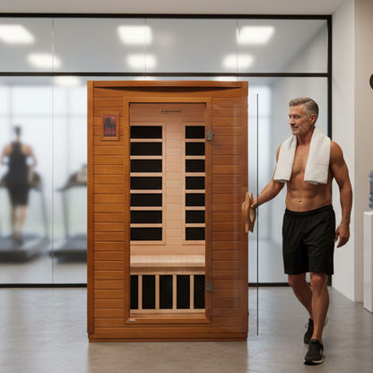Andora 2-Person Low EMF FAR Infrared Sauna, Canadian Hemlock
