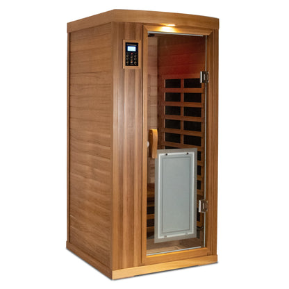 Low EMF 1-Person Far Infrared Red Cedar Deluxe Indoor Sauna Room