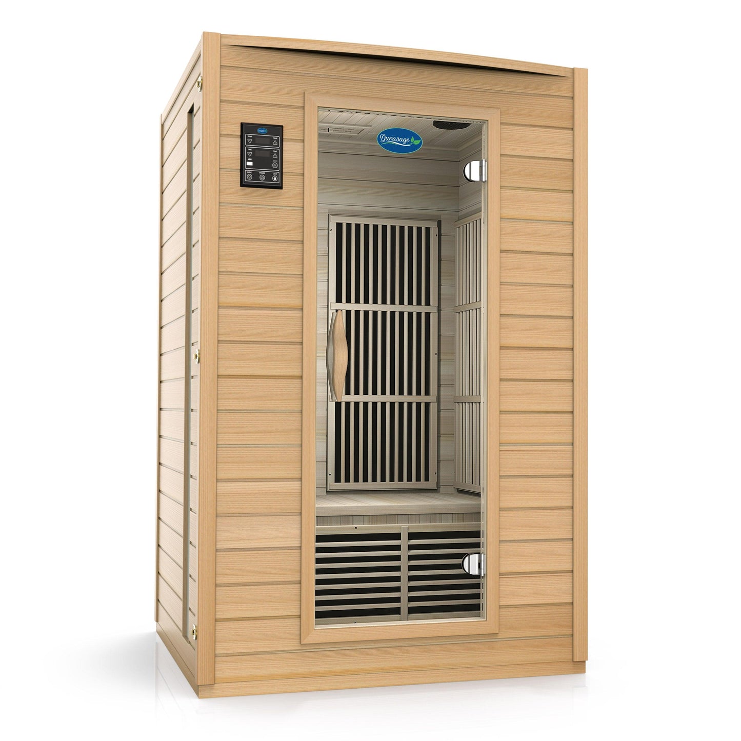 2-Person Carbon Infrared Sauna – Canadian Hemlock, 1700W, Premium Audio