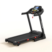 4.5HP Folding Treadmill for Home with 15 Auto Incline, Smart APP, 300Lbs, Hifi Bluetooth Speakers, 64 Programs, 10MPH Speed, Foldable Eletreadmill Running Machine, Knee Strap Gift — Studio Shot