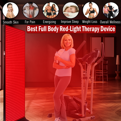 EXESAS Full Body Red Light Therapy Panel – 1,008 LED Dual-Chip Device, 4-Wavelength Infrared Light Therapy