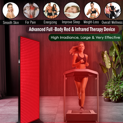 EXESAS Full Body Red Light Therapy Panel – 1,008 LED Dual-Chip Device, 4-Wavelength Infrared Light Therapy