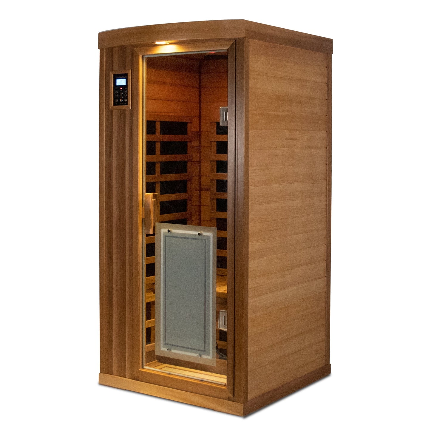 Low EMF 1-Person Far Infrared Red Cedar Deluxe Indoor Sauna Room