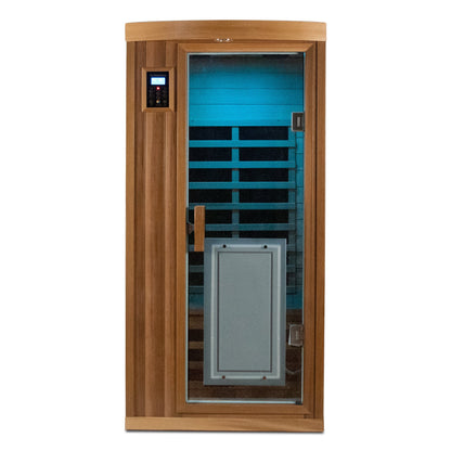 Low EMF 1-Person Far Infrared Red Cedar Deluxe Indoor Sauna Room