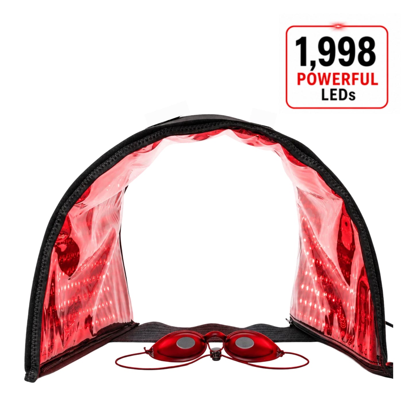 Red Light Therapy Device - VersaDome Pro 2-in-1 – 1,998 LED Face & Body Panel