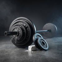 Barbell 300-Lb Cast Iron Olympic Weight Set (Includes 7' Bar) — Studio Shot