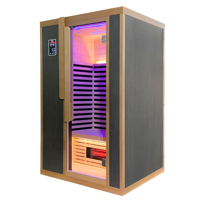 Blisspod Bergen Series – Full Spectrum Infrared Sauna with Red Light Therapy, 2-Person