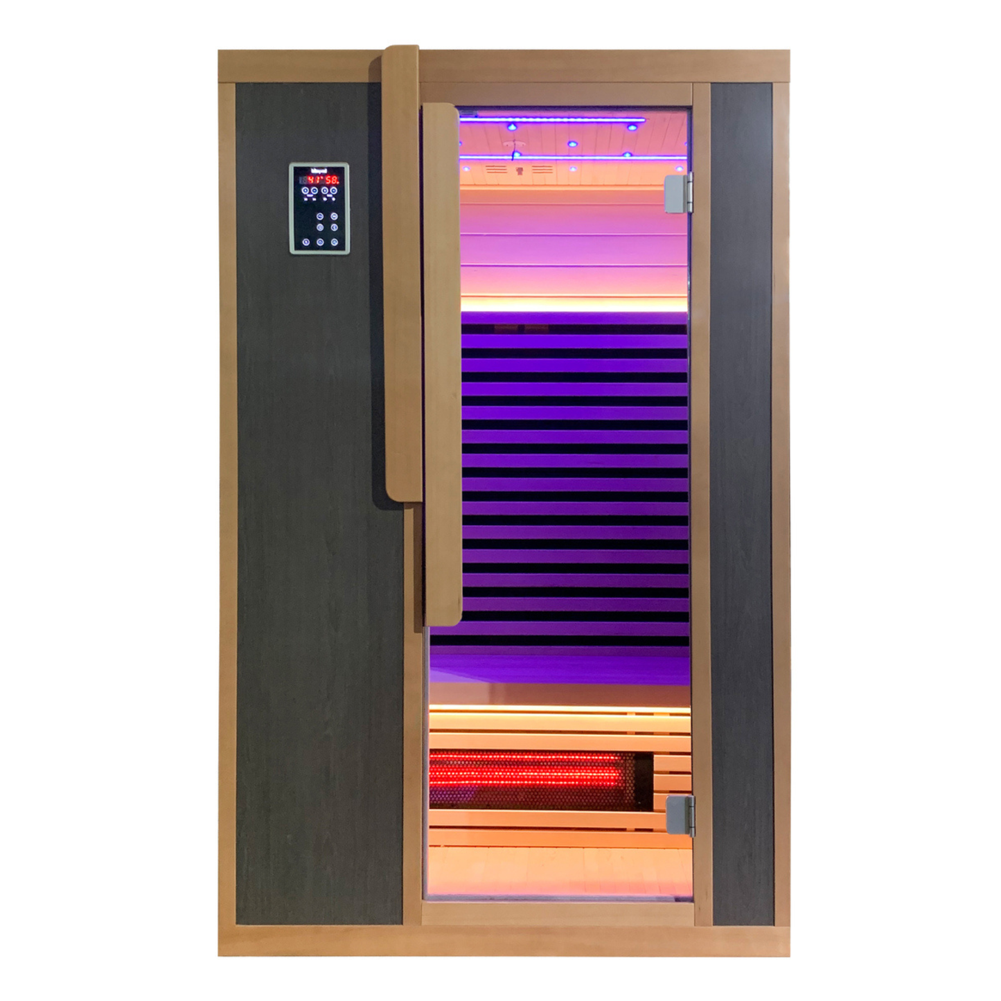 Blisspod Bergen Series – Full Spectrum Infrared Sauna with Red Light Therapy, 2-Person