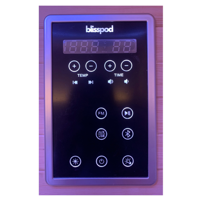 Blisspod Bergen Series – Full Spectrum Infrared Sauna with Red Light Therapy, 2-Person