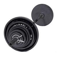 Barbell 300-Lb Cast Iron Olympic Weight Set (Includes 7' Bar)