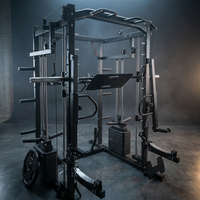 Commercial Gym Fitness Equipment Squat Rack Power Multi Functional Smith Machine — Studio Shot