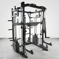 Smith Machine Squat Rack Built for Strength Training, 300KG Capacity, 140KG Weight Stack, Steel Construction