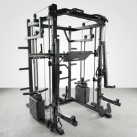 Commercial Gym Fitness Equipment Squat Rack Power Multi Functional Smith Machine — Studio Shot