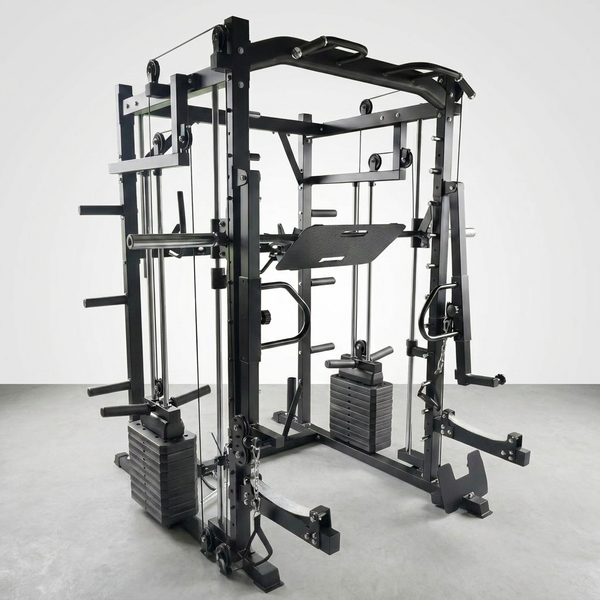 Commercial Gym Fitness Equipment Squat Rack Power Multi Functional Smith Machine — Studio Shot
