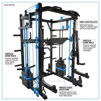 Commercial Gym Fitness Equipment Squat Rack Power Multi Functional Smith Machine — How It Works