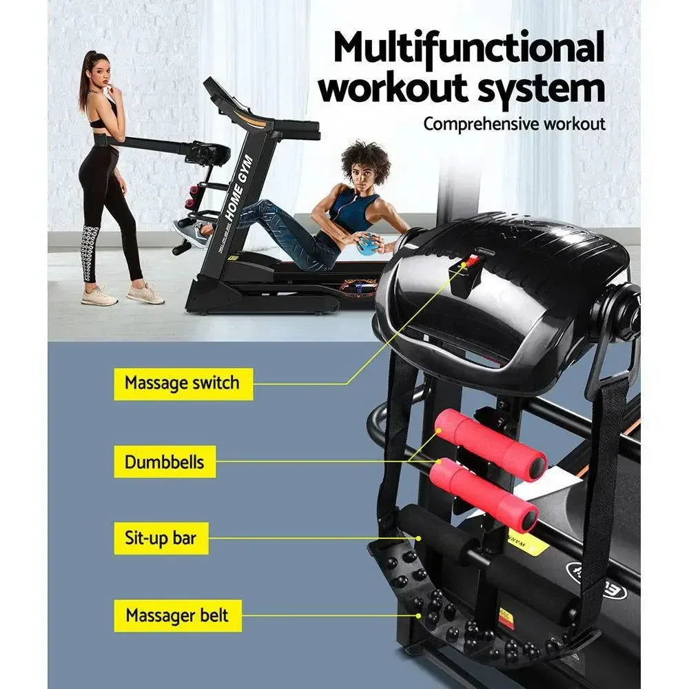 Everfit Electric Treadmill 480mm – 18km/h, 3.5HP, Auto Incline