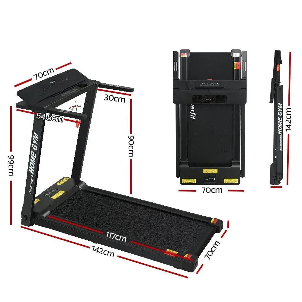 Everfit Electric Treadmill – Fully Foldable, 1–14 km/h