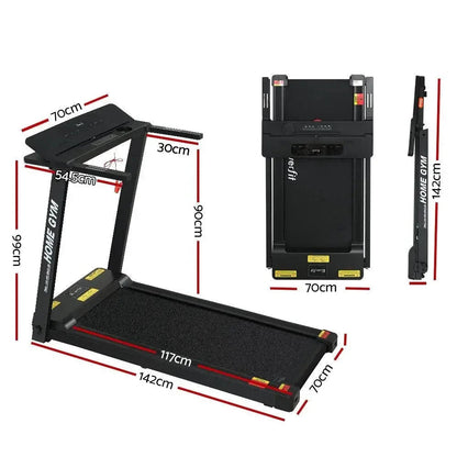 Everfit Electric Treadmill – Fully Foldable, 1–14 km/h