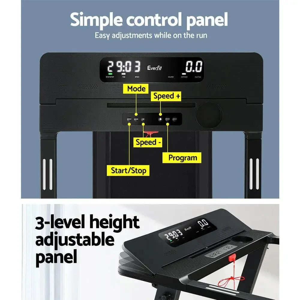 Everfit Electric Treadmill – Fully Foldable, 1–14 km/h
