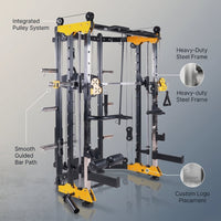 Excellent Home Gym Equipment Multi Function Smith Machine with Customized Logo — infographic