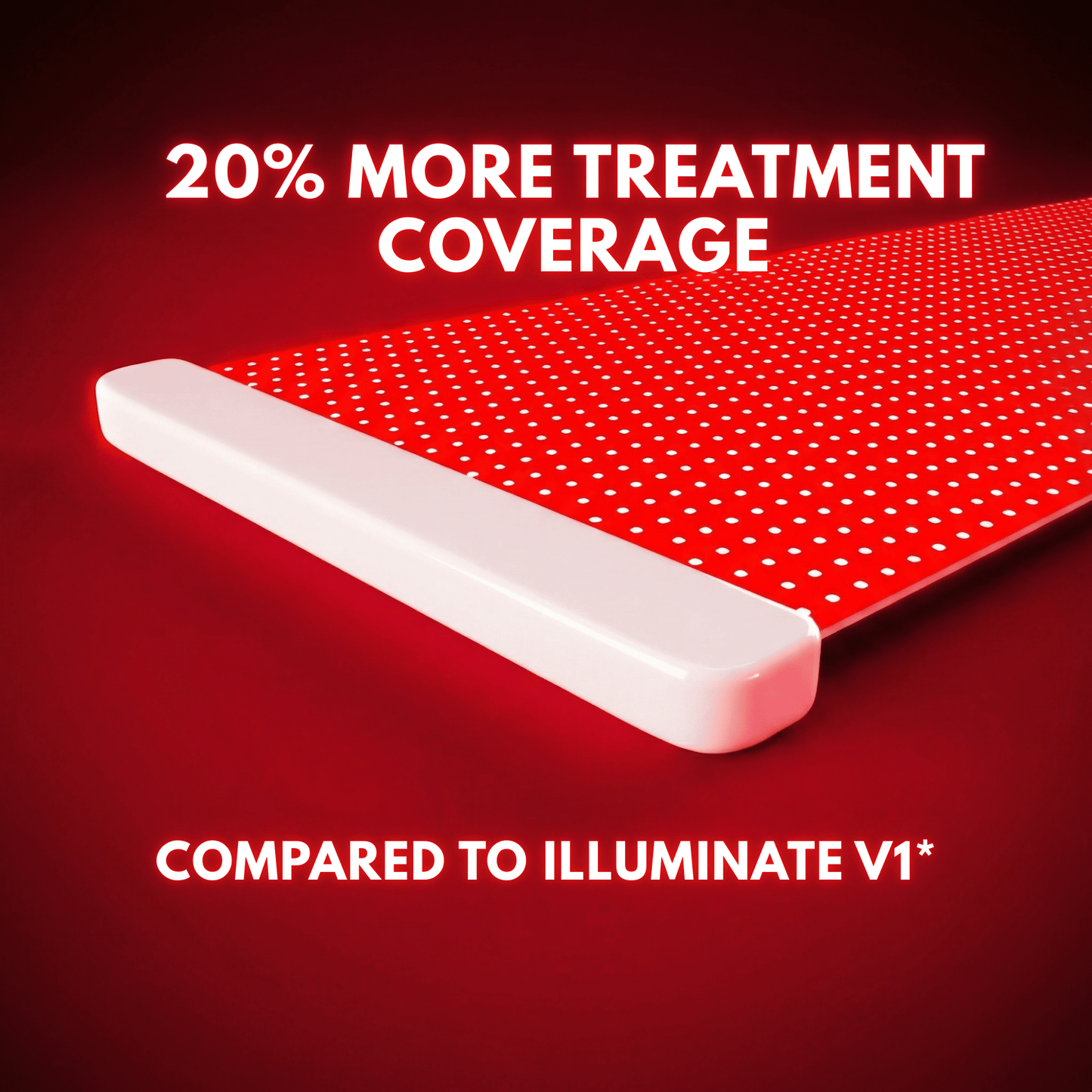 Illuminate Red V2 by Lumara – 1,980 LED Red Light Therapy Panel, 660nm Wavelength