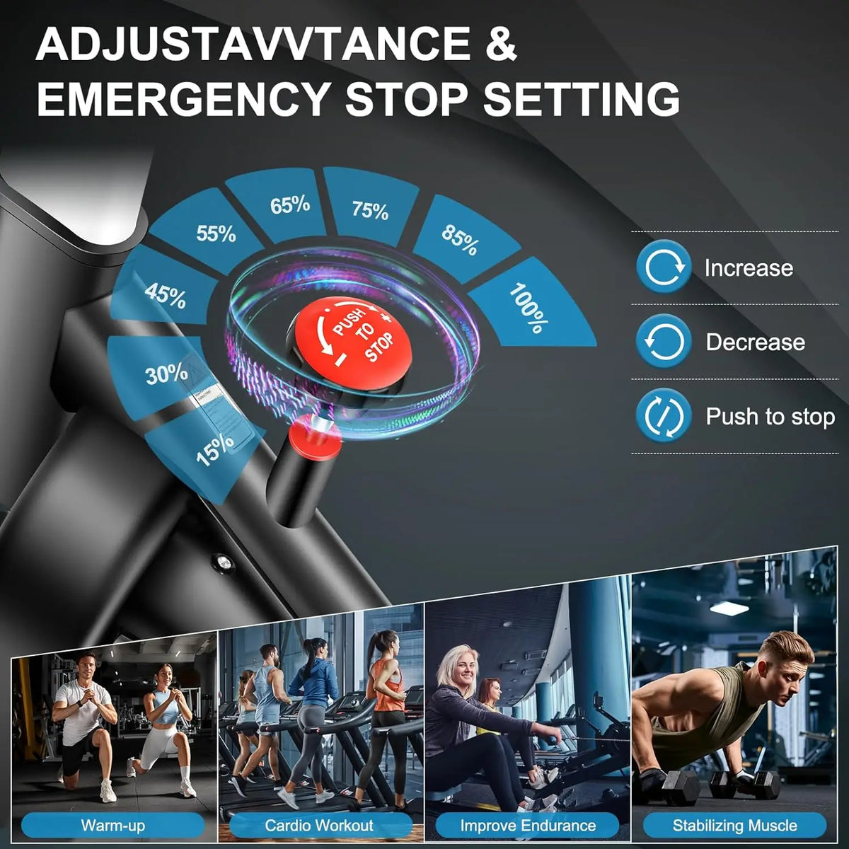 Exercise Bike – Indoor Cycling Bike with Enclosed Flywheel & Adjustable Resistance