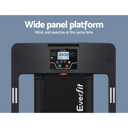 Everfit Electric Treadmill – Foldable Running Machine with 12 Programs (Black)