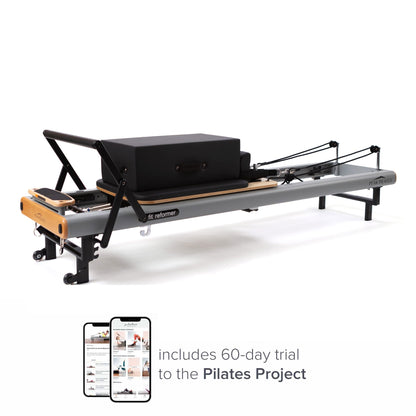 fit™ Reformer with Long/Short Box – Peak Pilates® Space-Saving Reformer