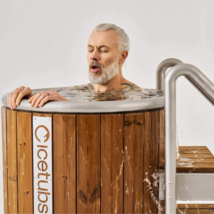 Icetubs IceBarrel Thermowood & Fiberglass Cold Plunge Immersion Tub (SAK68129)