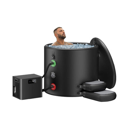 Premium XL 120 Gal Cold Plunge Tub Kit with 1/3 HP Chiller, Filter & Pump (SAK58283)