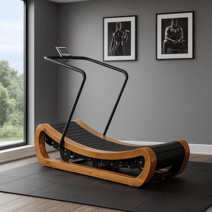 R2000 Solid Wood Curved Resistance Treadmill – Self-Powered Curve Trainer, Studio Collection