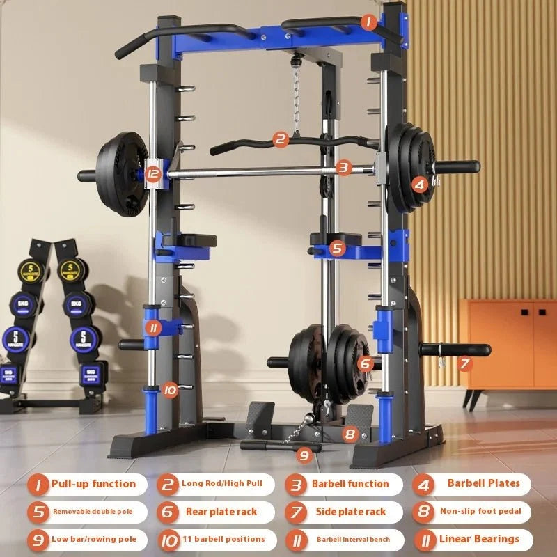 Smith Machine Gantry with Squat Rack – Multi-Functional Comprehensive Trainer