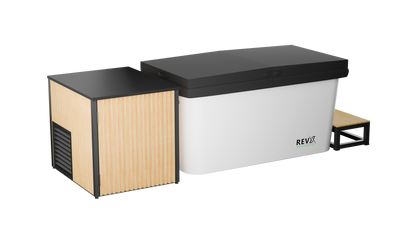 RevX Alic X Tub Cold Plunge + LUX High-Performance Chiller & Filtration System