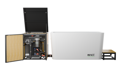 RevX Alic X Tub Cold Plunge + LUX High-Performance Chiller & Filtration System