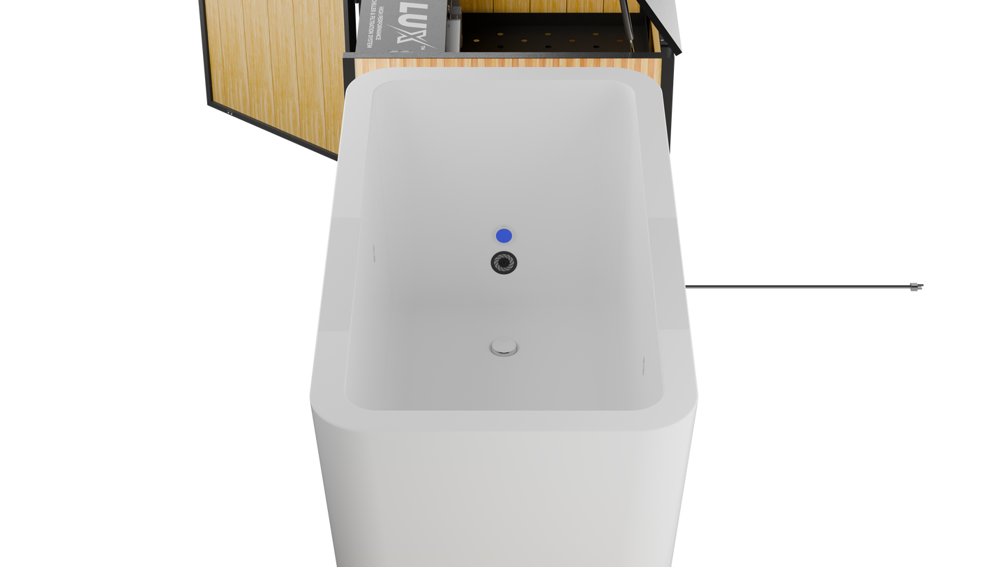 RevX Alic X Tub Cold Plunge + LUX High-Performance Chiller & Filtration System
