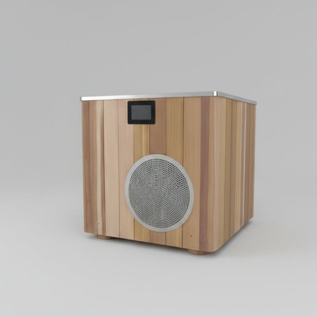 Wood & Stainless Steel Plunge Pool with Integrated Chiller/Heater