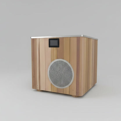 Wood & Stainless Steel Plunge Pool with Integrated Chiller/Heater
