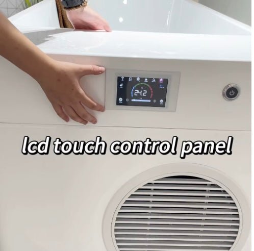 Wood & Stainless Steel Plunge Pool with Integrated Chiller/Heater