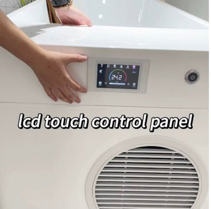 Wood & Stainless Steel Plunge Pool with Integrated Chiller/Heater